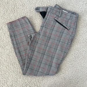 Plaid Skinny Ankle Pants